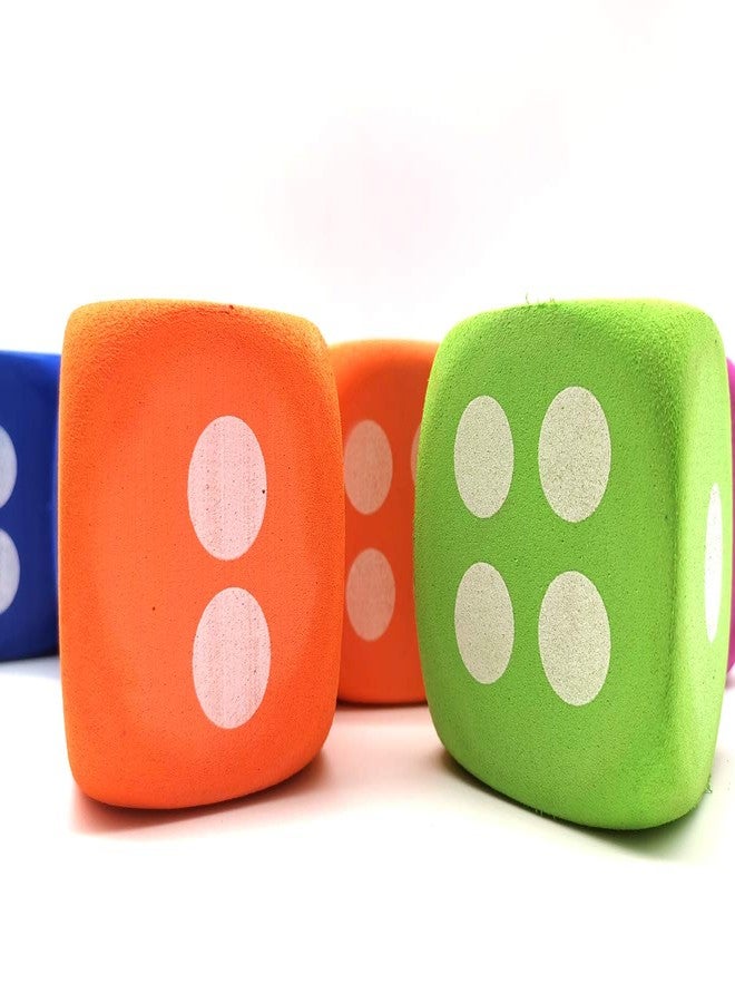 Qidiwin Jumbo EVA Dices, Giant Dot EVA Foam Dices for Kids Building Blocks,Educational,Party Suppliers, 4 Color,12PCS - Image 5